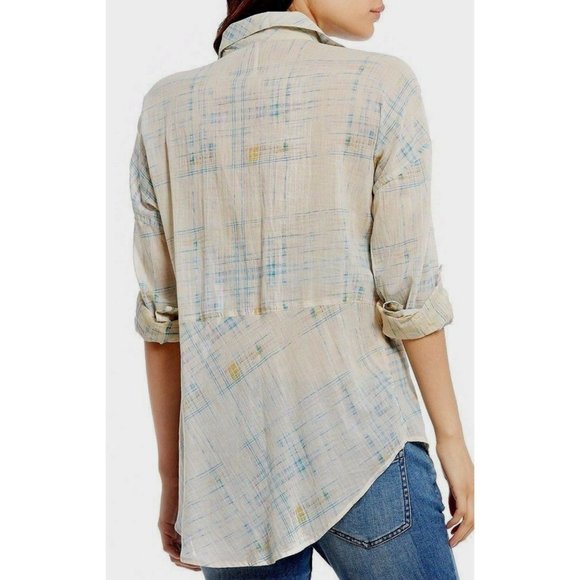 NWT - Free People Shore Vibes Cotton Printed Ivory, Size S - Picture 2 of 3